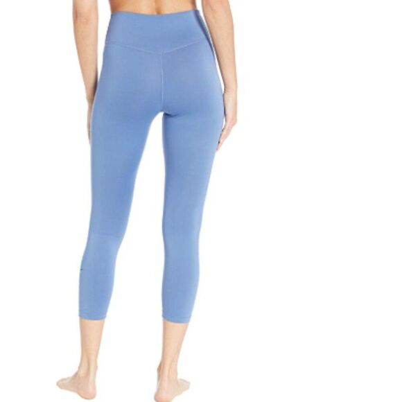 Nike One Women's Dri-FIT Crop Leggings Medium Blue - Picture 1 of 10